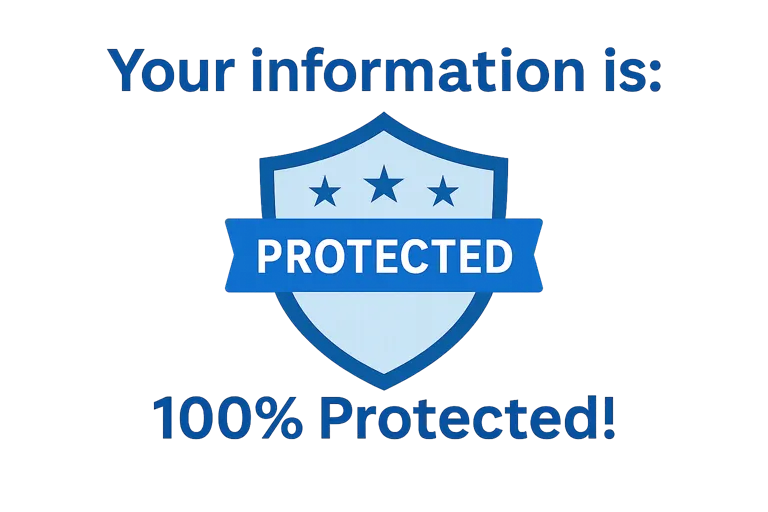 Your information is protected